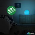 thumbnail image 4 of FYBTO 6-inch RGB Color-Changing LED FYBTO Orb Light w/Remote, Mood Lamp Kids Night Light, 16 Dimmable Colors & 4 Modes, Battery & AC Adapter Power, Home Bedroom Patio Pool Decorative, 4 of 5