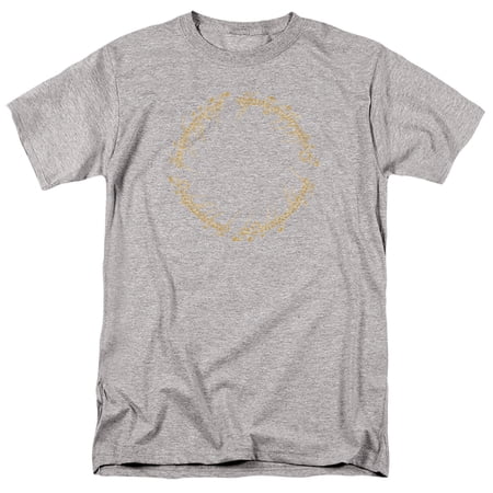 Lord Of The Rings One Ring Unisex Adult T Shirt Athletic Heather Large