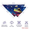 thumbnail image 2 of Frog Translucent Light and Breathable Chiffon Yarn Dog Bandana (Pack of 2) - 40.6x40.6x58/16x16x22.8in, 53.3x53.3x76.2/20.9x20.9x30 in, 2 of 5