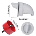 thumbnail image 4 of Muyoka Alimentador de pollos Alimentador de aves de corral Kit de alimentaci贸n por gravedad DIY Alimentador de pollos de 4 puertos resistente a la intemperie con sierra perforadora Herramienta de con, 4 of 7