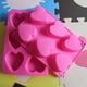 thumbnail image 3 of Molde de silicona con 6 cavidades en forma de corazón, paquete de 3 moldes en forma de corazón para hacer jabón hecho a mano, chocolate, vela de jabón brillar Electrónica, 3 of 4