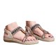 thumbnail image 3 of Bmisegm Women's Summer Fashion Solid Color Rhinestone Sandals Open Toe Elastic Outdoor Sandals Womens Sandals Summer White 6.5, 3 of 9