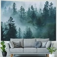 thumbnail image 4 of Chilfamy  Misty Forest Tapestry, Foggy Tree Wall Hanging Tapestries Nature Pine Woodland Wall Art for Bedroom Living Room Painting, 4 of 6