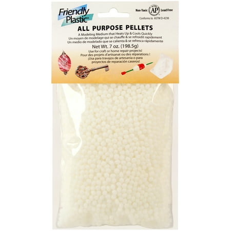 Friendly Plastic Pellets 7oz-Ivory