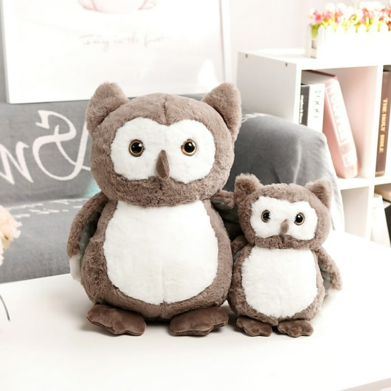 Walmart 25cm/40cm Soft Cute Owl Plush Toy, Cartoon Doll, Stuffed