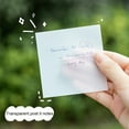 thumbnail image 2 of Lubelski 100 Sheets Sticky Notes Clear Waterproof PET Memo Message Reminder School Supplies, 2 of 7