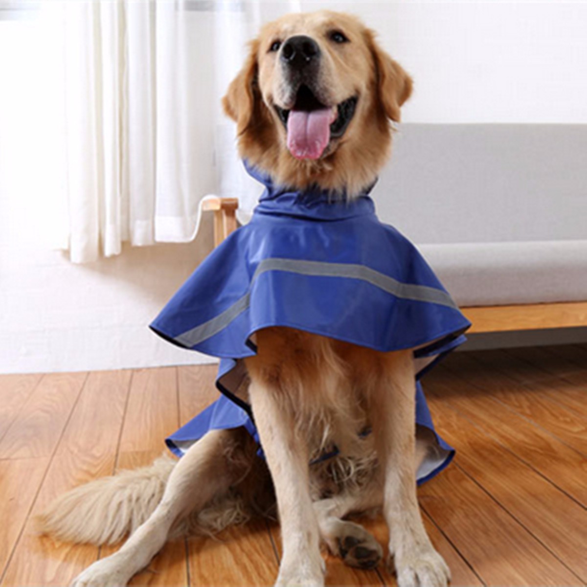 Dog Raincoat Pet Clothes Waterproof Lightweight Rain Jacket Poncho