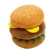 thumbnail image 1 of Juguete chirriante de peluche para perros, juguete de peluche con forma de hamburguesa para aliviar el aburrimiento y la ansiedad, rechinar los dientes, 1 of 5