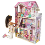 KidKraft Annabelle Wooden Dollhouse with Elevator, Balcony and 17 Accessories