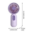 thumbnail image 2 of Lunxisen 4 Pcs Portable Handheld Personal Fan USB Rechargeable Battery Operated Three Speed Cooling for Travel Outdoor, 2 of 9