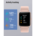 thumbnail image 4 of YAMAY Smart Watch for Women Men with Heart Rate Monitor, Waterproof Fitness Tracker Watches for iPhone Android Phones Pink, 4 of 7