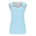 thumbnail image 3 of Fmbrln Tank Tops for Women Summer Sleeveless V Neck Hollow Out Tops Casual Loose Fit Solid Tees Blouses, 3 of 5
