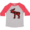thumbnail image 3 of Inktastic Moose Silhouette Plaid Boys or Girls Toddler T-Shirt, 3 of 5
