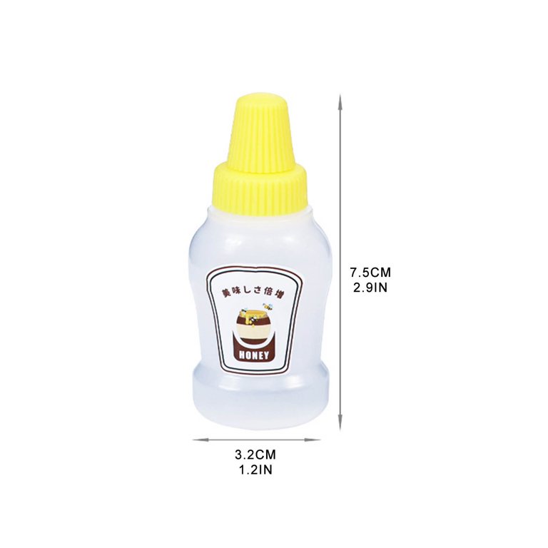  Empty Condiment Squeeze Bottles Mini Tomato Ketchup Jar With  Screw Cap Plastic Salad Sauce Honey Mustard Storage Container BBQ Camping  Office School Bento Box Dressing Dispensers : Home & Kitchen