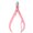 Pink, variant on Nail Clipper Sharp Portable Stainless Steel Mini Cuticle Scissor for Home
