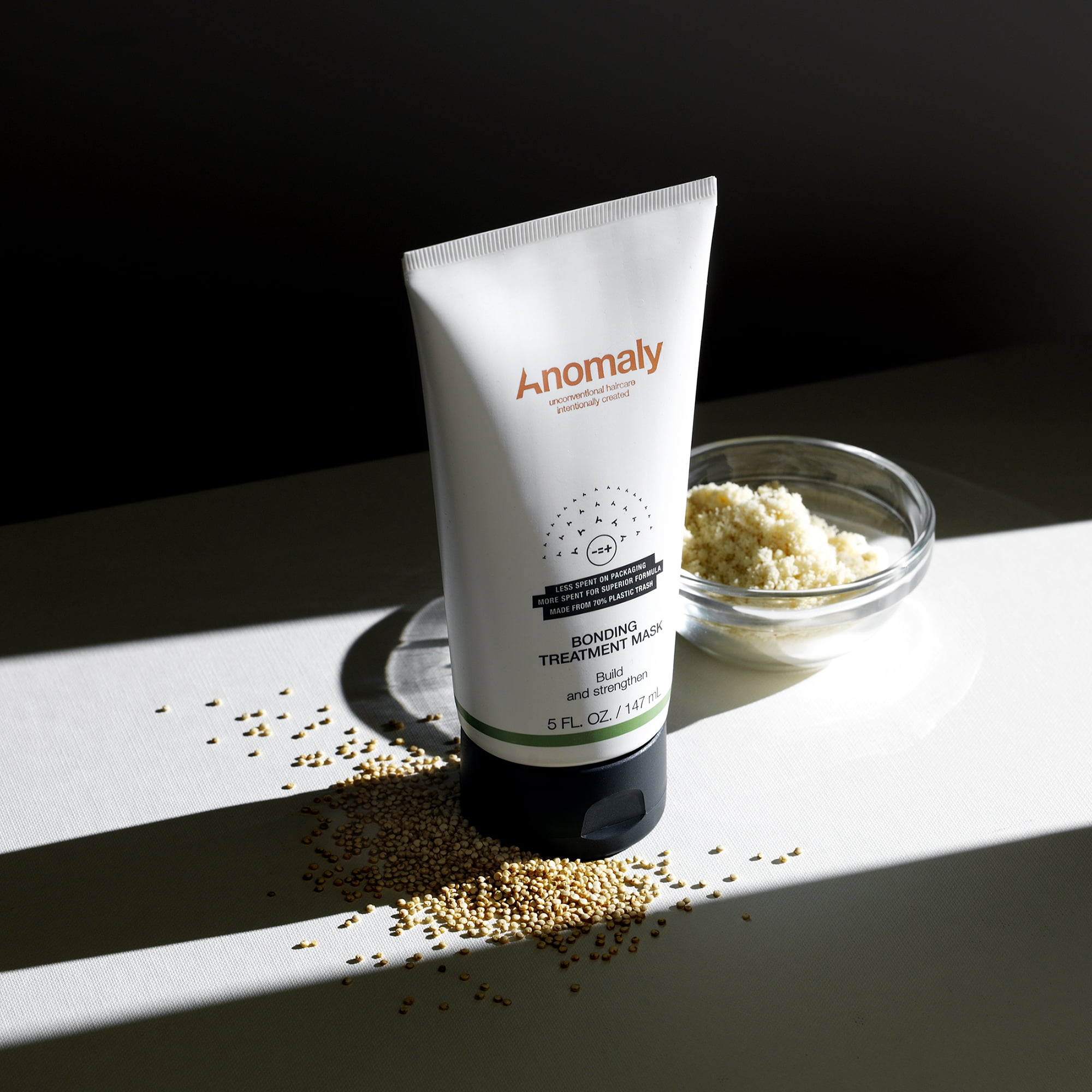 Anomaly Haircare Bonding Treatment with Keratin & Quinoa Protein to Repair Dry Damaged Hair, 5 fl oz