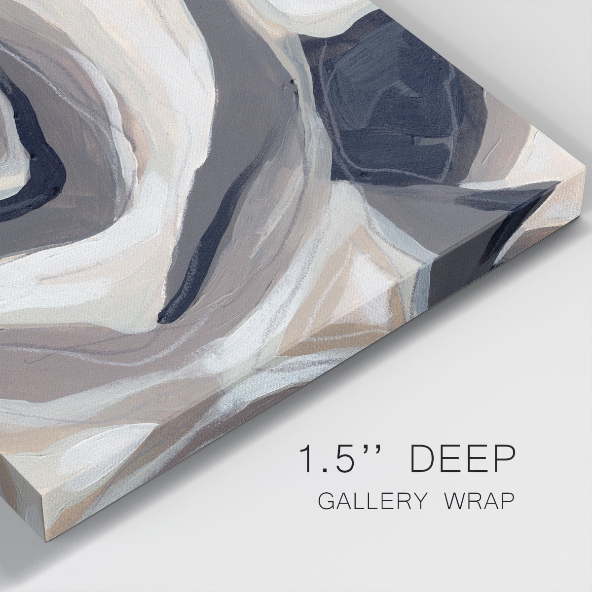 Wexford Home Stone Ripple III-Premium Gallery Wrapped Canvas, 16" x 16" - Ready to Hang