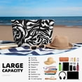thumbnail image 5 of Naloa Leopard And Zebra 2 Large Capacity Beach Bag, Waterproof Sandproof Beach Swim Pool Bag Tote Bag for Women, 5 of 7