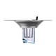 thumbnail image 2 of Tapón y colador para lavabo de baño con filtro extraíble de acero inoxidable | Tapón para lavabo, 2 of 6