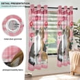 thumbnail image 3 of Yayeee Window Curtains Light Filtering 63"x42" Grommet Panel Pair Home Living Room Decor, Dog Cat Love, 3 of 7