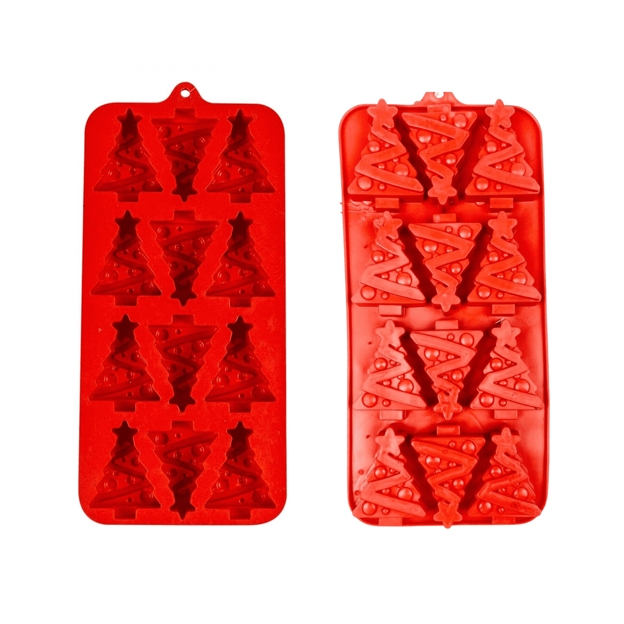 Holiday Ice Cube Trays, Christmas Candy Molds, Santa candy Molds, Christmas  tree Ice Pop Molds 2 pack (Christmas tree shaped) (Snowman shaped)