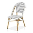 thumbnail image 3 of Furniture of America Tahit Outdoor Dining Chair - Faux Rattan - Set of 4 - Armless - Gray, 3 of 9