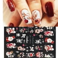 thumbnail image 4 of Pegatinas de Arte de uñas de Navidad en relieve 5D, invierno, Año Nuevo, rojo, Santa Claus, árbol, pingüinos, muñeco de nieve, calcomanías deslizantes, GLJI-5D DE MANICURA, 4 of 4