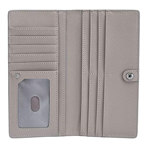 Ultra Slim Thin Leather RFID Blocking Credit Card Holder Bifold Clutch Wallets for Women 