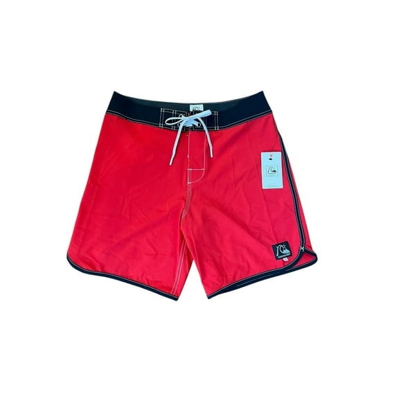 Quiksilver Men OR Scallop 18" Board Shorts Red Size 38