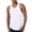 #01-White, variant on Mens Workout Tank Tops Muscle Athletic Gym Cotton Undershirt Sleeveless Shirts