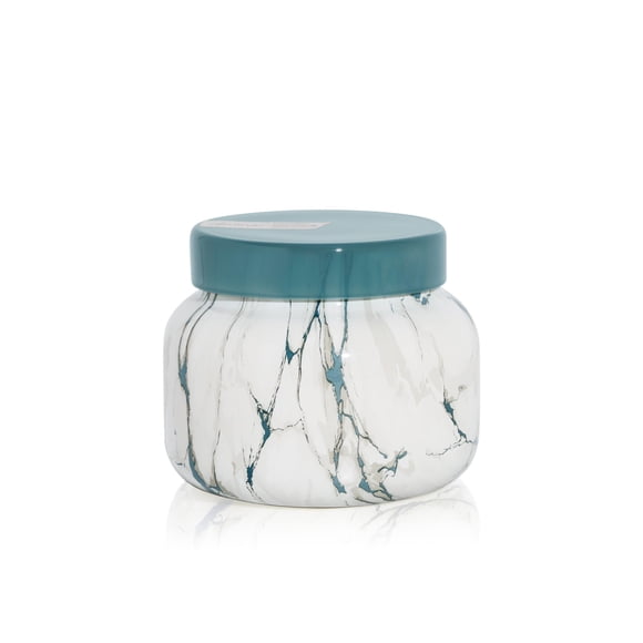 Capri Blue Scented Candles - Modern Marble Oversized Jar - Luxury Candles for Home Scented with Tropical Fruits & Sugared Citrus