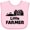 AD-Pink, variant on Inktastic Little Farmer Barn, Silo and Cows Boys or Girls Baby Bib