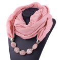 thumbnail image 3 of Collier Pendentif pour Femmes, Collier en Coton et Lin, Foulard Pendentif, Style Ethnique, Collier Doux, 3 of 9