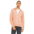thumbnail image 4 of Bella + Canvas - Sudadera con cremallera completa unisex (Malva), 4 of 4