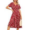 thumbnail image 2 of Gvmfive Women's Bohemian Printed Loose Flowy Summer Casual Dress, 2 of 4