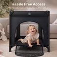 thumbnail image 4 of HARPPA Baby Bassinet Bedside Sleeper,Portable Nursery Center Playard for Newborn and Infants,Black, 4 of 8