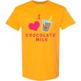 thumbnail image 3 of Inktastic I Love Chocolate Milk T-Shirt, 3 of 5