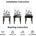thumbnail image 7 of Halloween Chair Covers for Dining Room Set of 4 Halloween Bat Stretch Dining Chair Slipcovers 4 Pieces Holiday Spooky Washable Removable Seat Protector 4 Pack Decor for Home and Party, 7 of 7