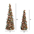 thumbnail image 5 of Nearly Natural Easter Egg and Berries Artificial Rattan Cone Tree Decorations - 16" - Set of 2, 5 of 5