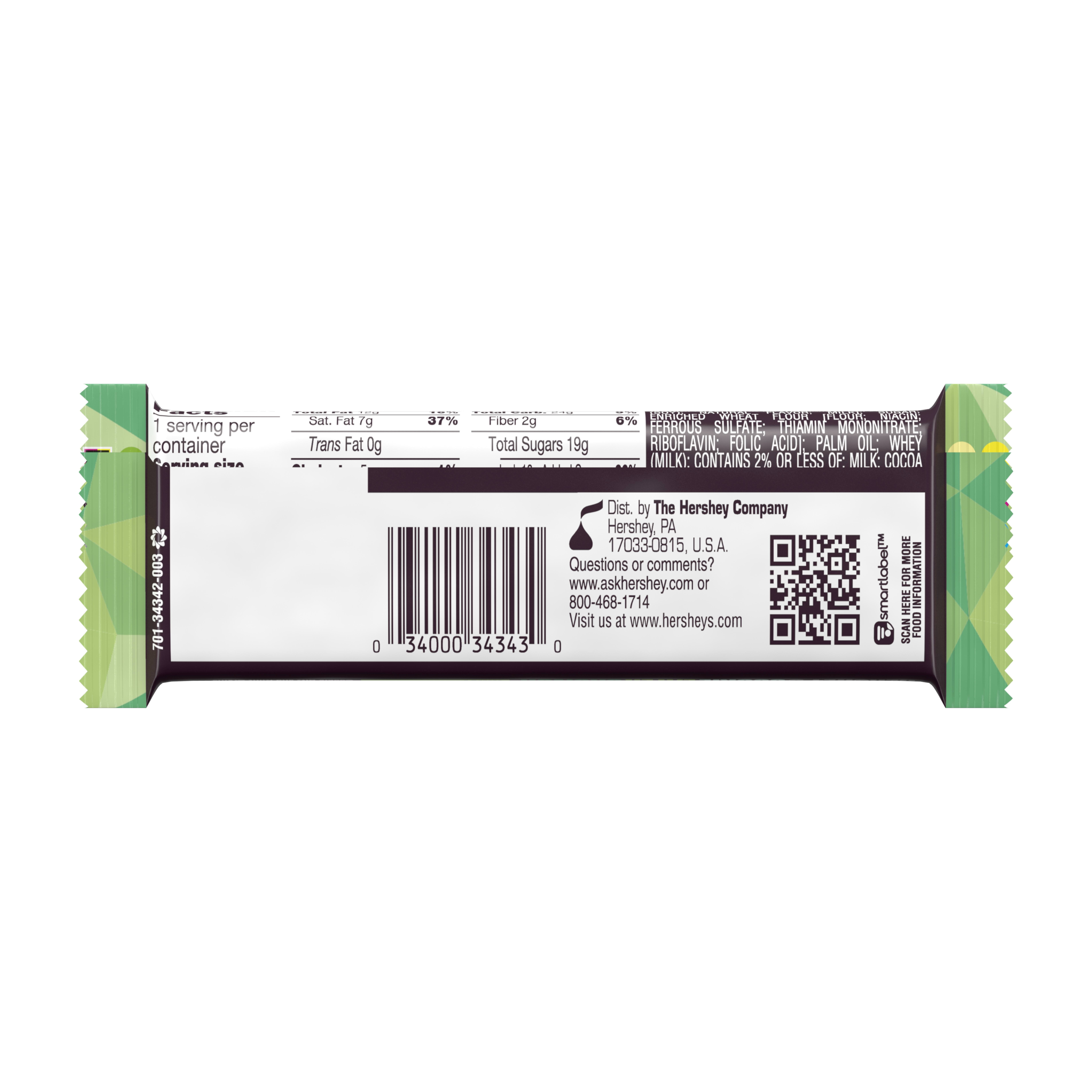 Hershey's Cookie Layer Crunch, Mint, 1.4 Ounces