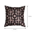 thumbnail image 3 of Throw Pillow Covers - Set of 4 Embroidered Decorative Cushion Case for Home Decor Sofa Couch Chair Bed Patio Living Room Bedroom Car Office - Brown Black 1, 20x20 Inches, 3 of 8