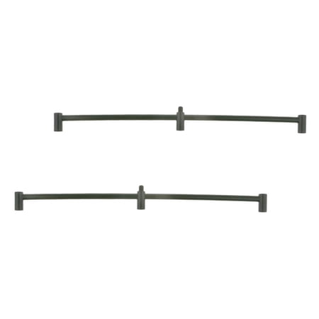 koolsoo 2pcs Metal Fishing Tackle Buzz Bar For 3 Rods M3/8 Standard Thread Fit All Fishing Rods Rest Head 15.9 Inch