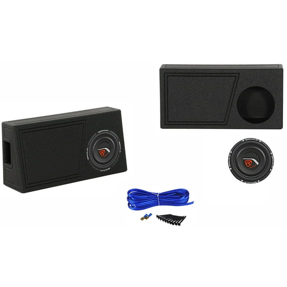 Rockville 10" Ported Truck/Car Sub Enclosure Box Bedliner Spray   Subwoofer