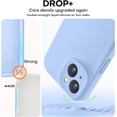 thumbnail image 6 of Compatible with iPhone 15 Plus Case, Upgrade Defender Liquid Silicone, [Full Covered Camera] [Soft Microfiber Lining] Shockproof Phone Case for iPhone 15 Plus 6.7 inch - light blue, 6 of 6