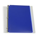 thumbnail image 2 of C-Line Two-Pocket Heavyweight Poly Portfolio Folder, 3-Hole Punch, 11 X 8.5, Blue, 25/Box, 2 of 3