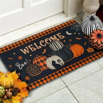 Fall Halloween Door Mat Outdoor Welcome Mat Rugs Fall Mats Halloween Doormat for Front Door 30 x 17 inch
