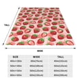 thumbnail image 3 of Balery Cute Strawberry Manta de Felpa Suave y Acogedora – Cobija de Franela Aterciopelada para Cama, Lavable y Cálida para Sofá, Mascotas, Transpirable-60"x50", 3 of 7