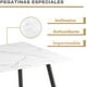 thumbnail image 5 of Mesa de Comedor Marble para 4 a 6 Personas 110CM Mesa de Cocina Rectangular con Patas de Dorado,Moderno FurnitureR Moderno Rectangular Mesa, 5 of 5