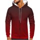 thumbnail image 1 of Sudadera con capucha para hombre, informal, a la moda, con cremallera, estampado degradado, manga larga, sudadera con capucha, blusa de poliéster para hombre, 1 of 4