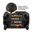 thumbnail image 2 of Disketp Yellow Excavator Elastic Travel Luggage Cover Travel Suitcase Protective Cover For Trunk Case Apply To 18''-32'' Suitcase Cover-Medium, 2 of 7